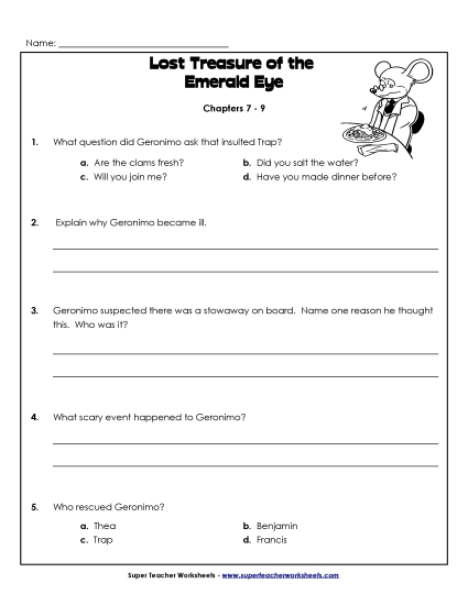 Chapters 7 - 9 - Questions for Chapters 7-9