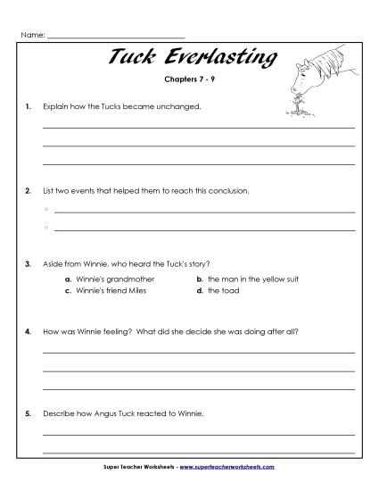Chapters 7 through 9 - Questions for Chapters 7-9