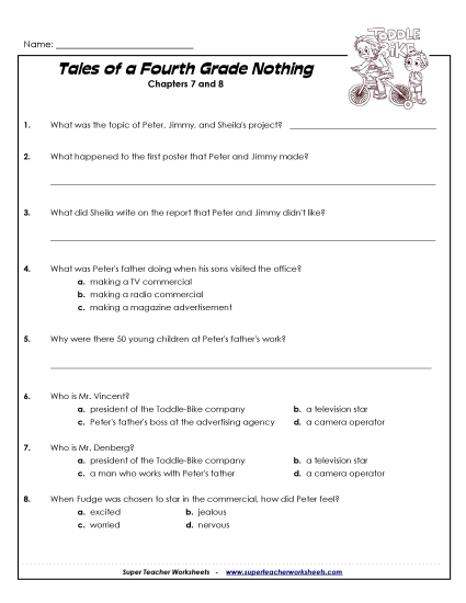 Chapters 7 & 8 - Questions for Chapters 7 & 8