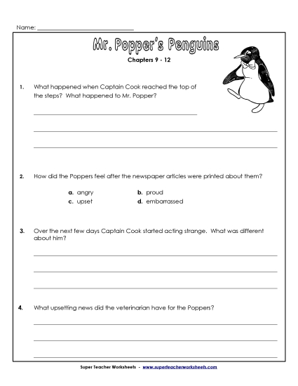 Chapters 9 - 12 - Questions for Chapters 9-12