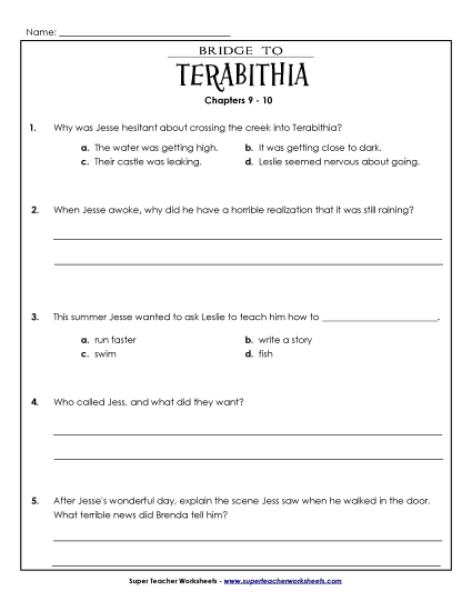 Chapters 9-10 - Questions for Chapters 9 and 10