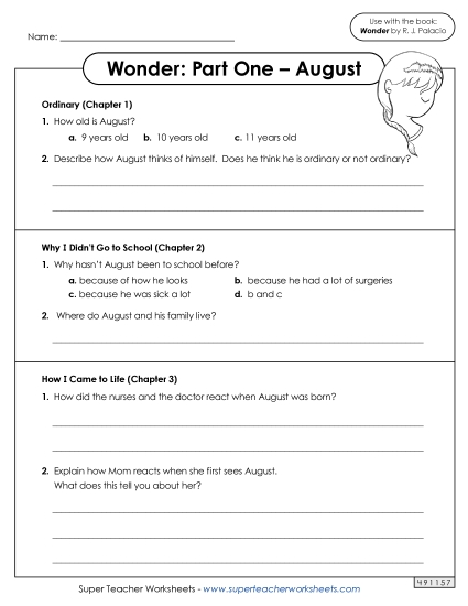Part 1 - August - Questions for Part 1 
