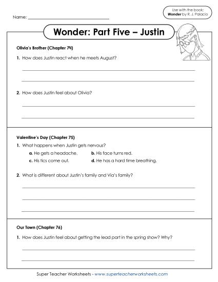 Part 5 - Justin - Questions for Part 5