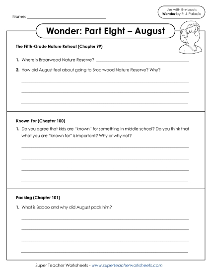 Part 8 - August  - Questions for Part 8