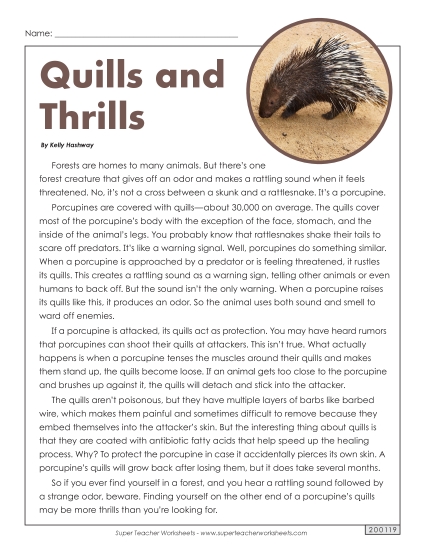 Nonfiction Articles - Quills and Thrills (Article)