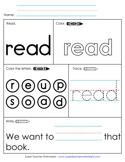 Individual Sight Words - Read (Sight Word) Individual Sight Words - Read (Sight Word)