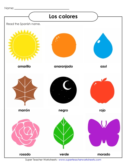 Colors (Colores) - Read the Word: Colors Colors (Colores) - Read the Word: Colors