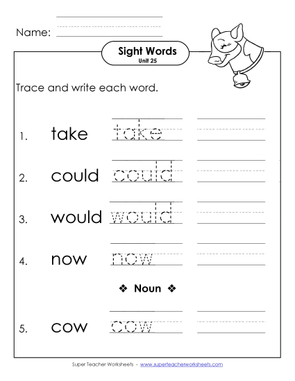 Worksheets - Read, Trace, Write (Unit 25) Worksheets - Read, Trace, Write (Unit 25)