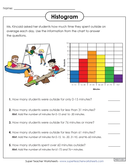 Reading a Histogram (Outside Time)