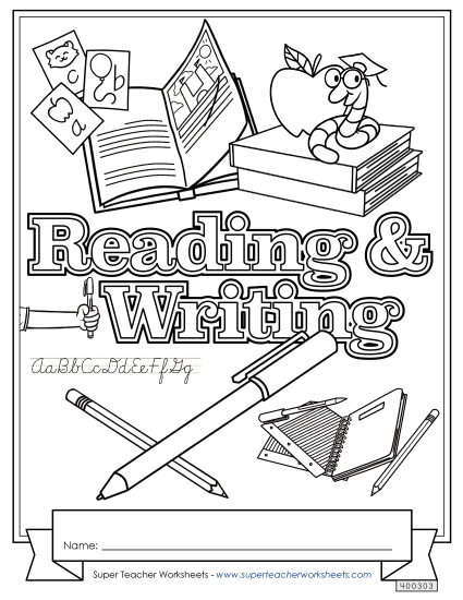 Folder & Binder Covers - Reading and Writing Folder & Binder Covers - Reading and Writing