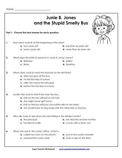Whole Book - Reading Comprehension Questions
