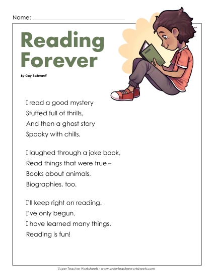 Poems - Reading Forever (Poem) Poems - Reading Forever (Poem)