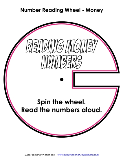 Reading Money Amounts - Reading Numbers Wheel - Money Reading Money Amounts - Reading Numbers Wheel - Money