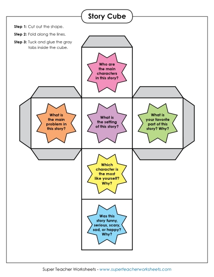 More Reading Printables - Reading Story Cube