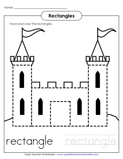Individual Shapes - Rectangles - Castle