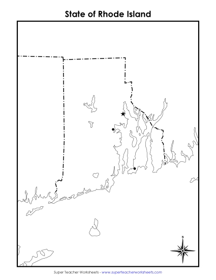 Maps - Rhode Island Map (Blank Cities) Maps - Rhode Island Map (Blank Cities)