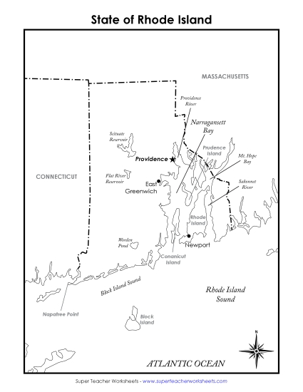 Maps - Rhode Island Map (Labeled) Maps - Rhode Island Map (Labeled)
