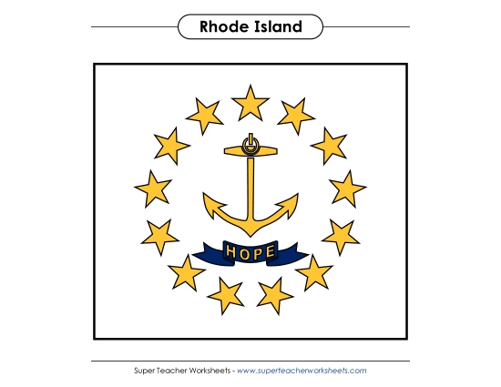 Flags & Seals - Rhode Island State Flag (Full-Color Version) Flags & Seals - Rhode Island State Flag (Full-Color Version)