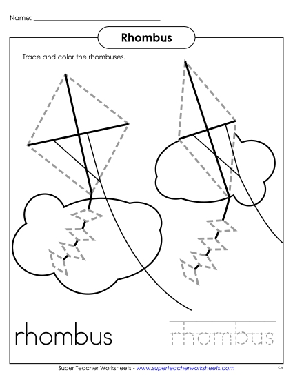 Individual Shapes - Rhombuses - Kites