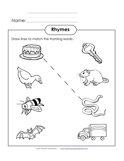 Rhyming Match (Basic) - Rhyming Match 1