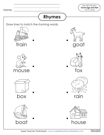 Activities - Rhyming Match Activities - Rhyming Match
