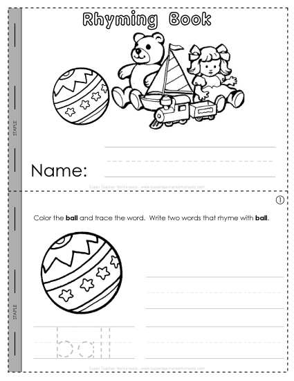 Rhyming Mini-Books (Basic) - Rhyming Mini-Book: 1