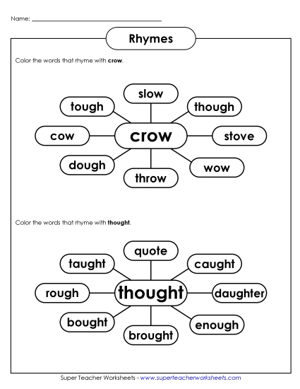 Rhyming - Rhyming Web #2