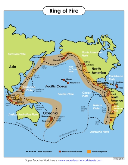 Map - Ring of Fire Map Map - Ring of Fire Map