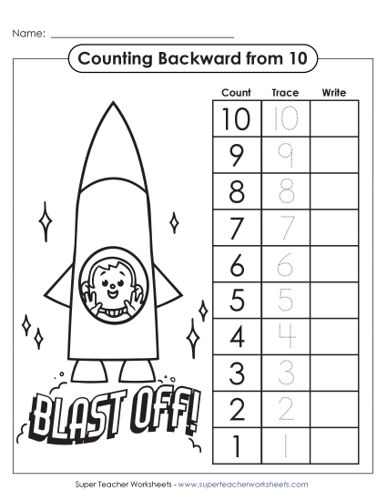 Count Back from 10 - Rocket Blast Off! (Count backwards from 10) Count Back from 10 - Rocket Blast Off! (Count backwards from 10)
