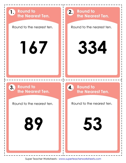 Rounding to Nearest Ten (2 and 3-Digit Numbers) Rounding to Nearest Ten (2 and 3-Digit Numbers)