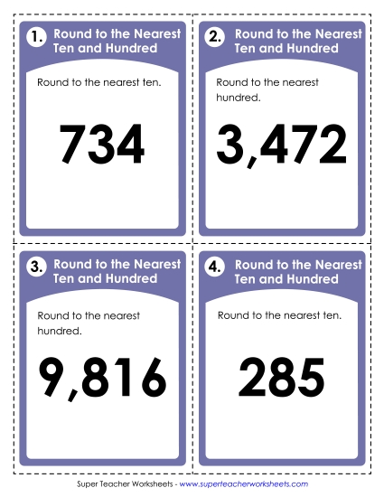 Rounding to The Nearest Ten & Hundred Rounding to The Nearest Ten & Hundred