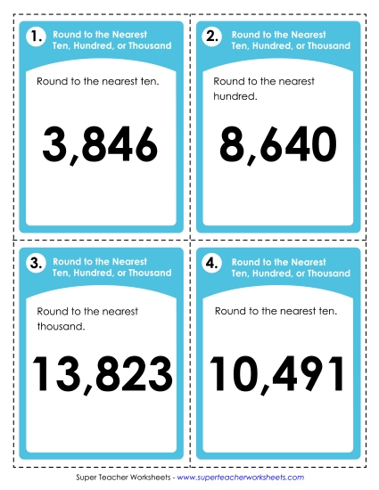 Rounding to the Nearest Ten, Hundred, and Thousand Rounding to the Nearest Ten, Hundred, and Thousand