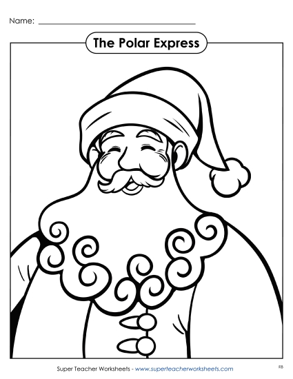 Coloring Pages - Santa Coloring Page