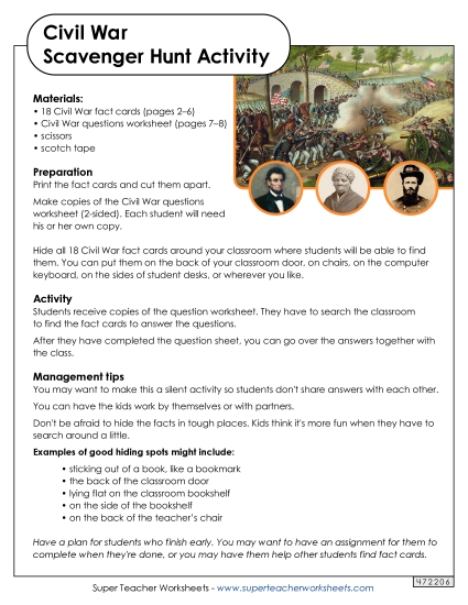 Scavenger Hunt - Scavenger Hunt: Civil War
