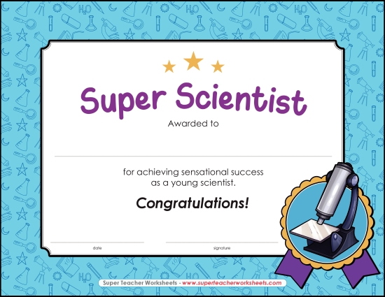 Other School Subjects - Science Award Other School Subjects - Science Award