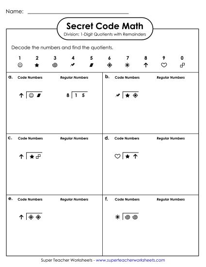 Multiplication - SCM Division: 1-Digit Quotients w/ Remainders Multiplication - SCM Division: 1-Digit Quotients w/ Remainders