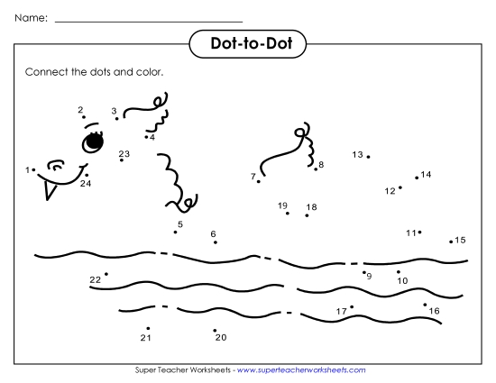 Dot-To-Dot - Sea Monster Dot-to-Dot Dot-To-Dot - Sea Monster Dot-to-Dot