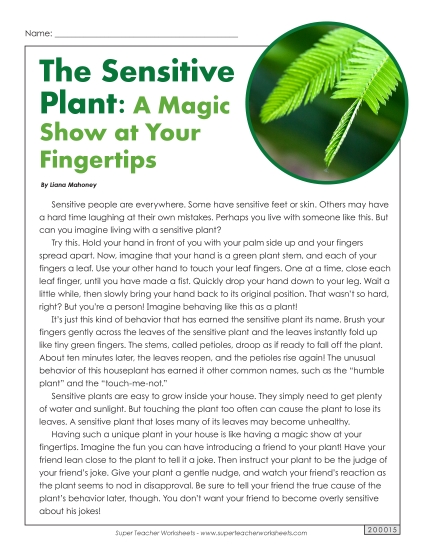 Nonfiction Articles - Sensitive Plant Nonfiction Articles - Sensitive Plant