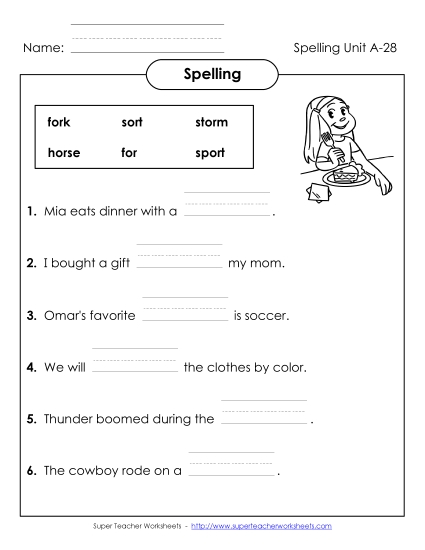 Worksheets - Sentence Completion (A-28) Worksheets - Sentence Completion (A-28)