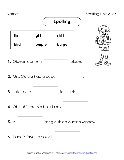Worksheets - Sentence Completion (A-29) Worksheets - Sentence Completion (A-29)