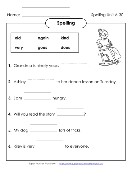Worksheets - Sentence Completion (A-30) Worksheets - Sentence Completion (A-30)