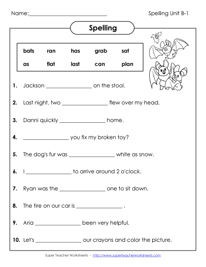 Worksheets - Sentence Completion (B-1) Worksheets - Sentence Completion (B-1)