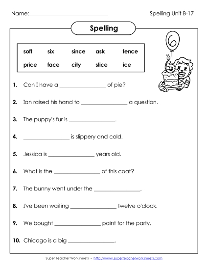 Worksheets - Sentence Completion (B-17) Worksheets - Sentence Completion (B-17)