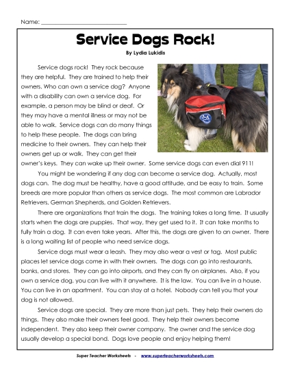 Nonfiction Articles - Service Dogs Rock! Nonfiction Articles - Service Dogs Rock!