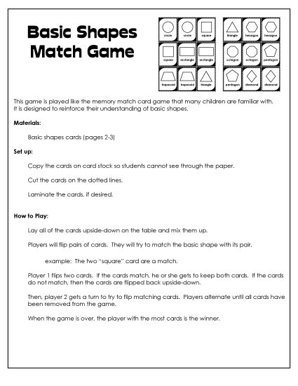 Mixed Shapes - Shape Matching Game