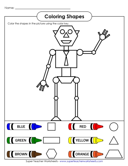 Mixed Shapes - Shape Robot Color