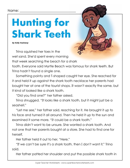 Fiction Stories - Shark Teeth (Fiction) Fiction Stories - Shark Teeth (Fiction)