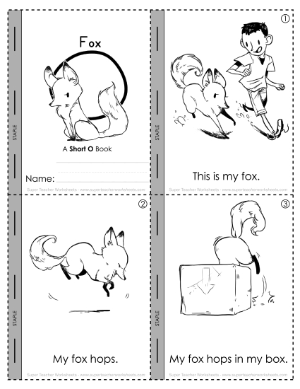 Vowels - Short O Mini-Book : Fox