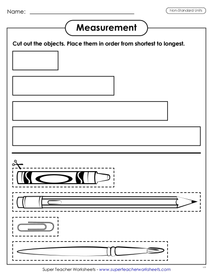 Longer and Shorter - Shortest to Longest