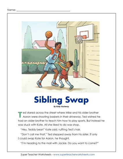 Fiction Stories - Sibling Swap (Fiction)